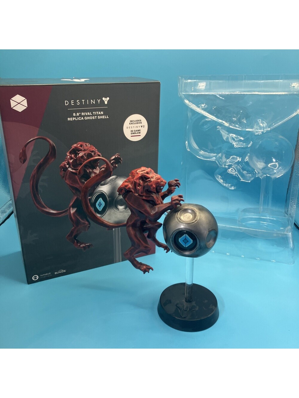 Destiny 2 Rival Titan Ghost Shell Replica 8.8” Figure & Box EUC
